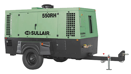550RH portable diesel compressor