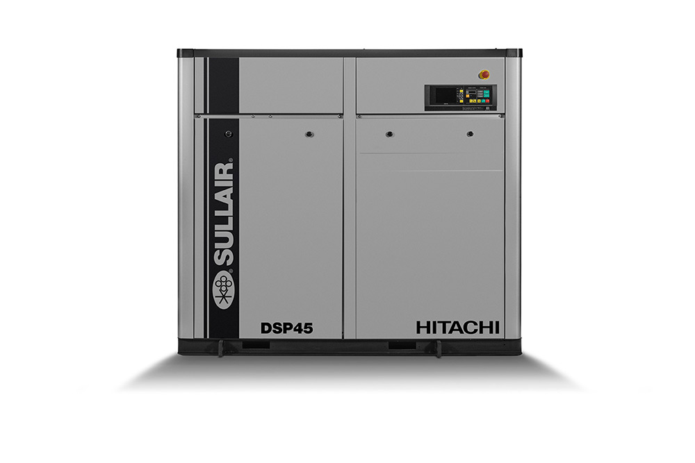 Compresor de aire de tornillo rotativo sin aceite DSP45 de Sullair/Hitachi