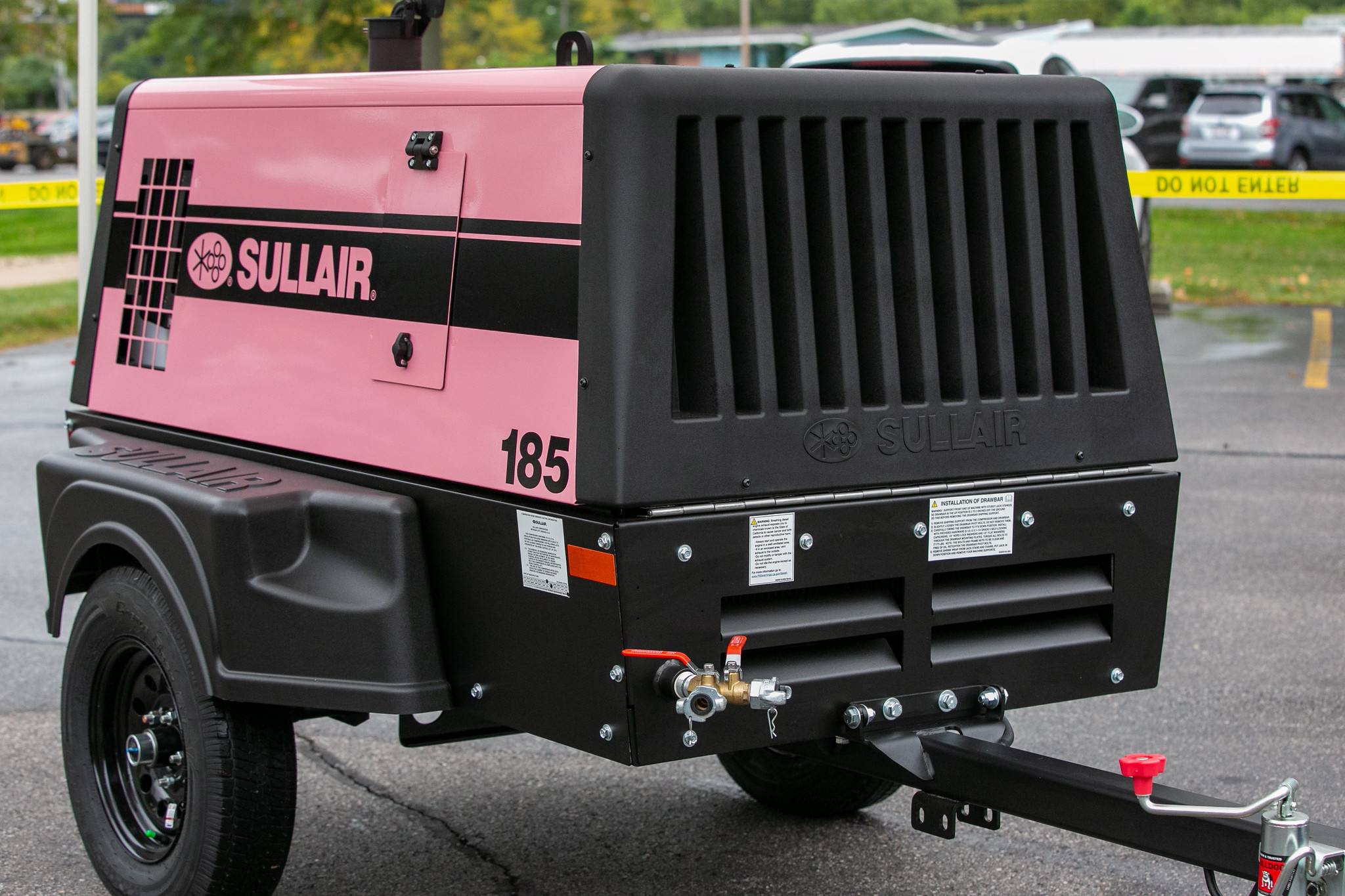 Sullair one-of-a-kind 185 Series Pink Compressor 